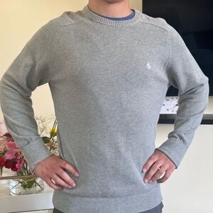 Original Penguin Men's Light Gray Crewneck Sweater